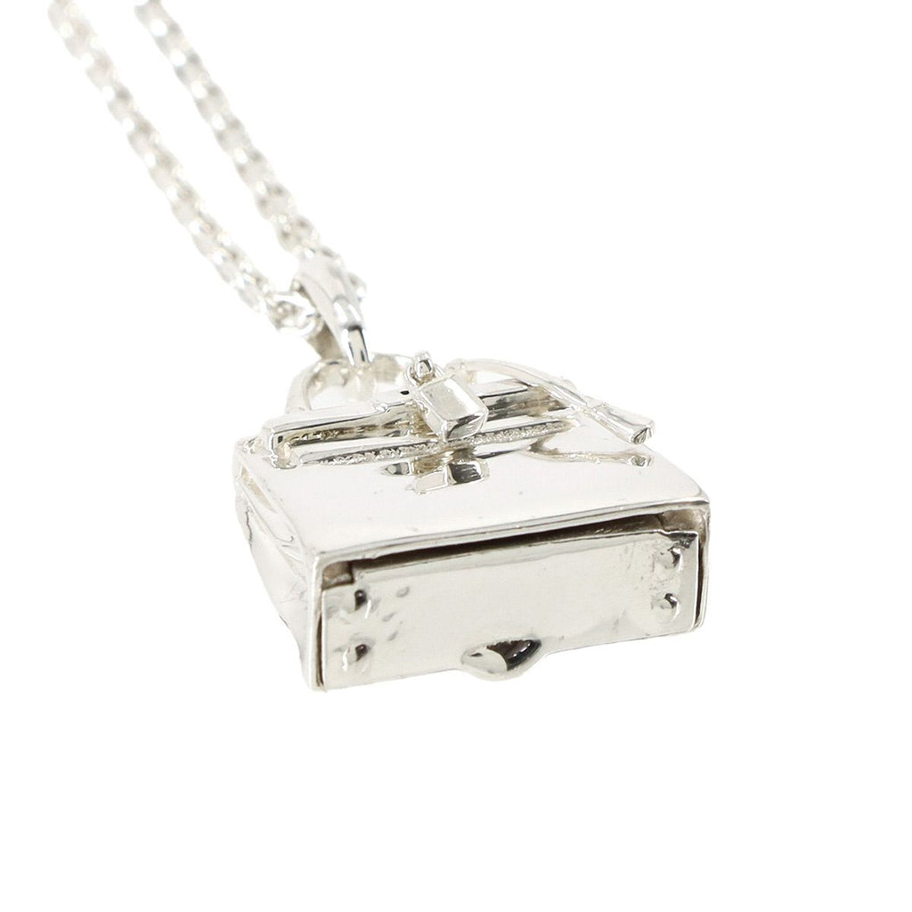 Hermes Kelly Necklace Pendant 925 Sterling Silver Argent — view 4