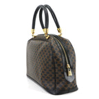 Celine Macadam Hand Bag Leather Black Brown Gold Vintage — view 3