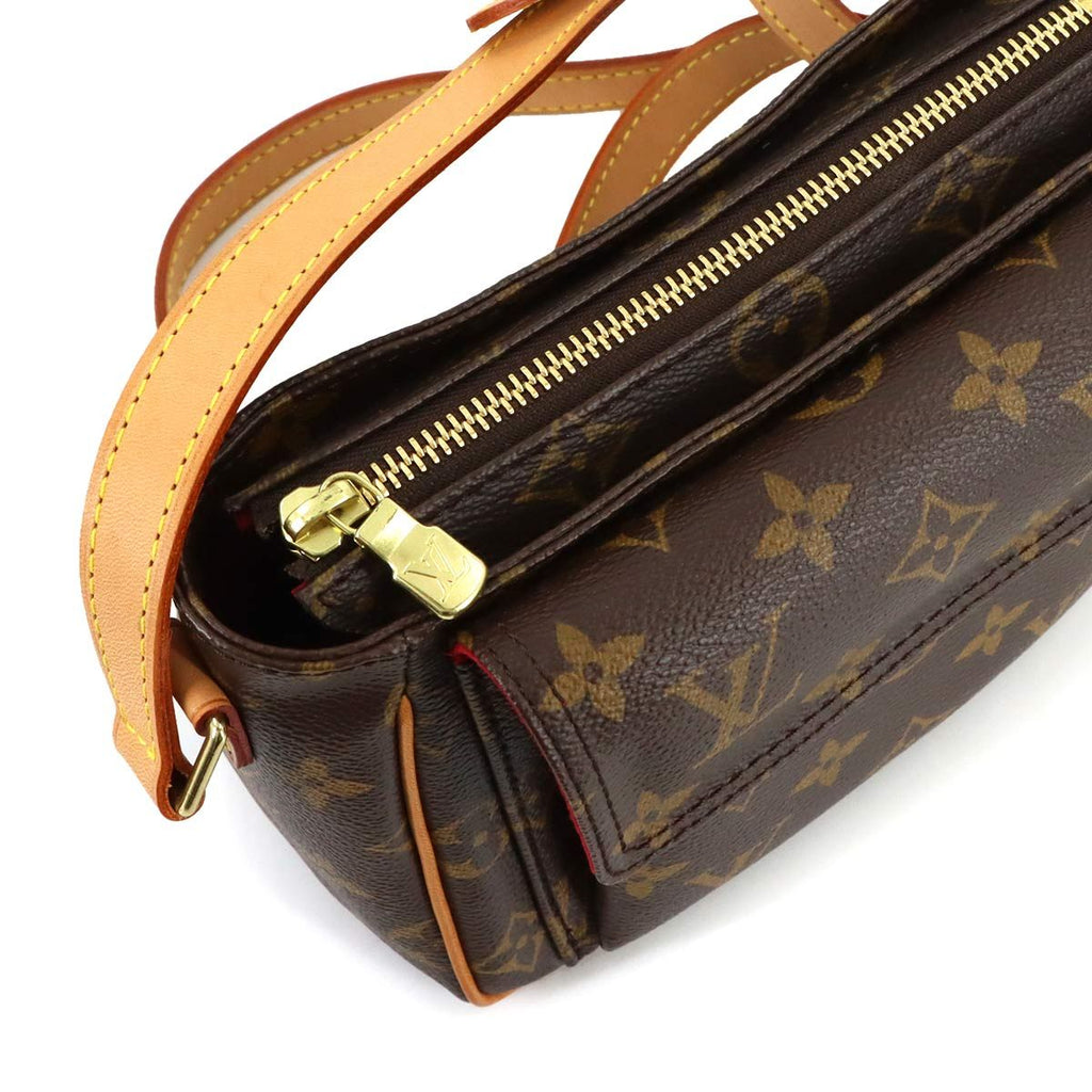Louis Vuitton Monogram PM Shoulder Bag Brown Gold Viva-Cite — view 8