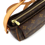 Louis Vuitton Monogram PM Shoulder Bag Brown Gold Viva-Cite — view 8