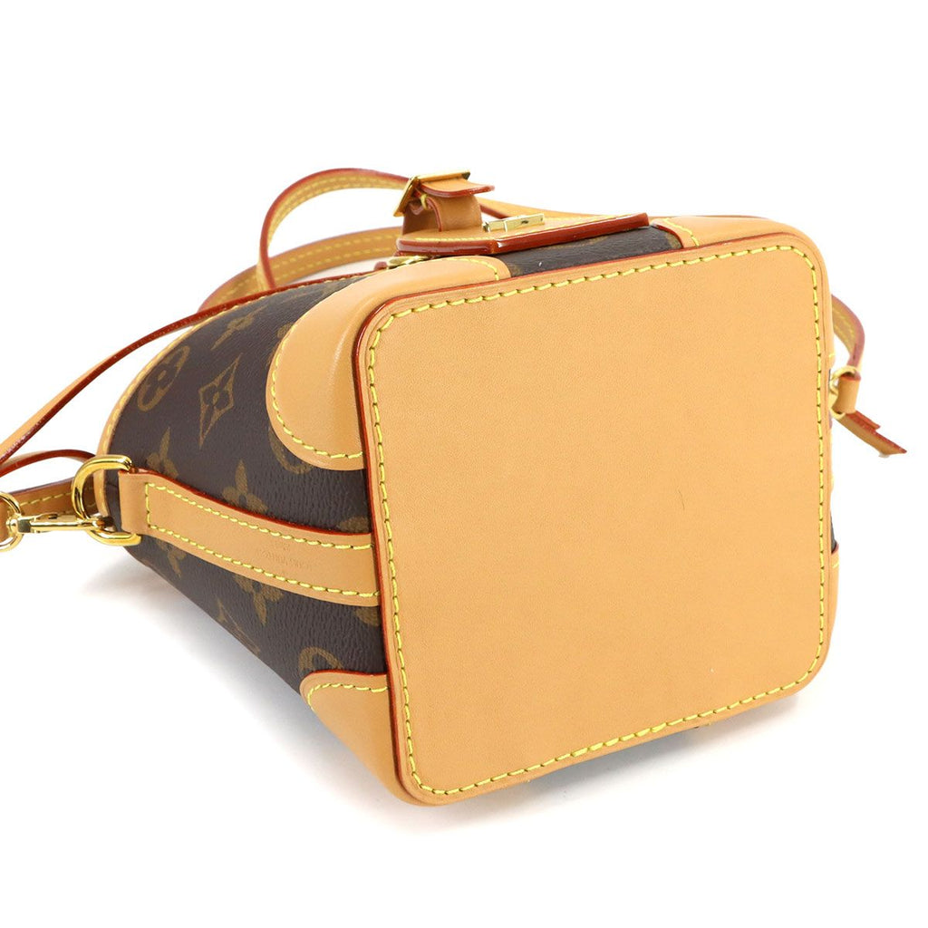 Louis Vuitton Monogram Noe Purse Shoulder Bag Brown Gold — view 4
