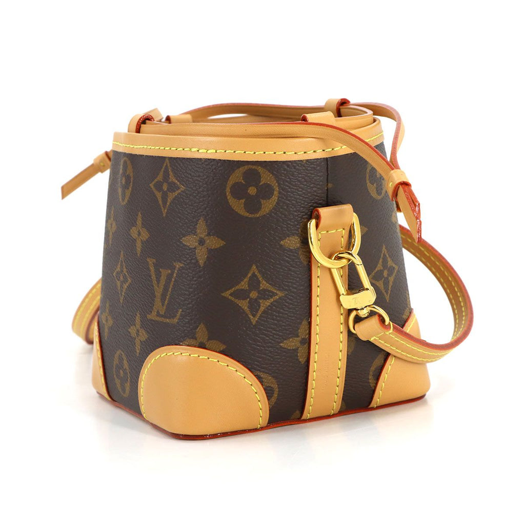 Louis Vuitton Monogram Noe Purse Shoulder Bag Brown Gold — view 3