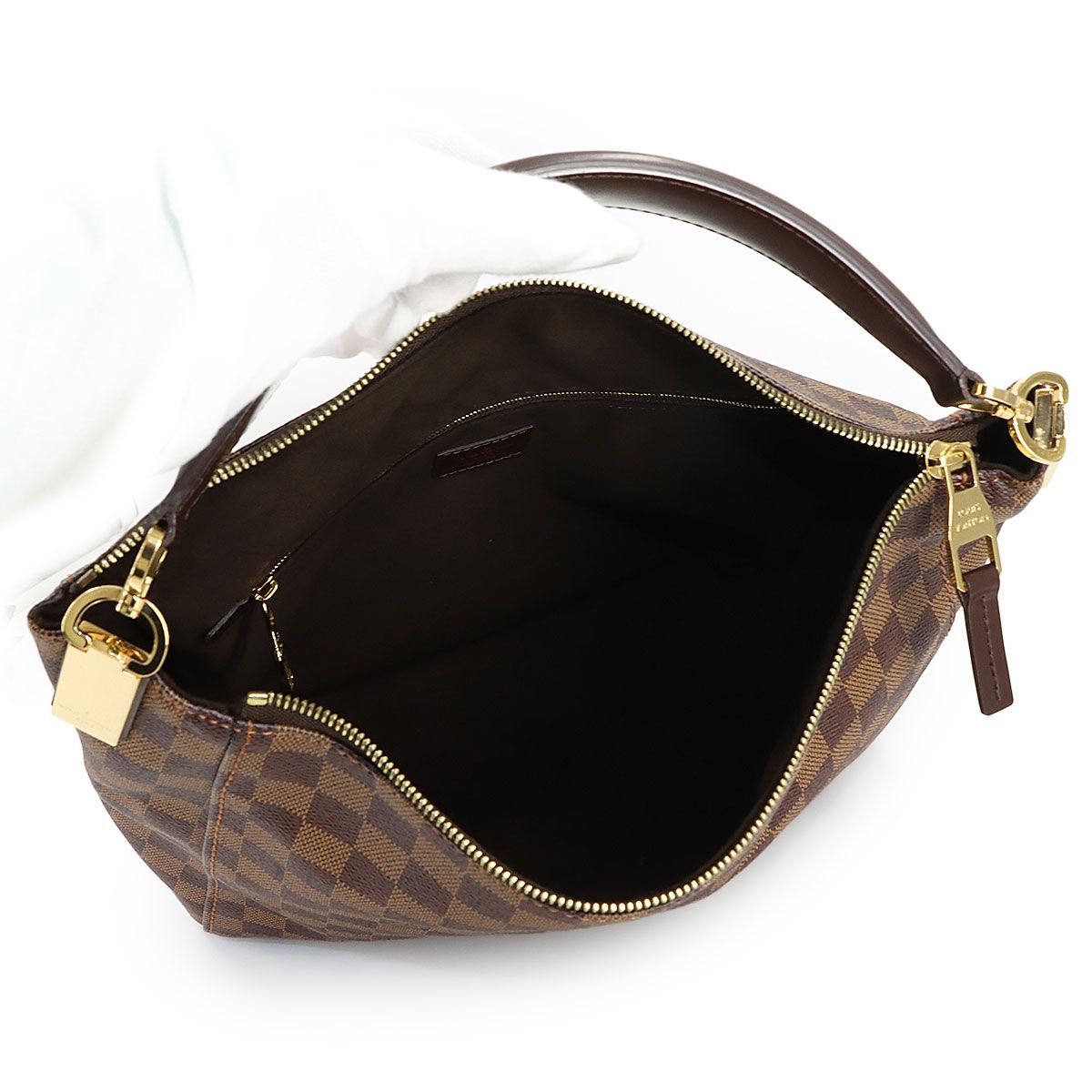Louis Vuitton Damier Portobello PM Shoulder Bag Ebene — view 6
