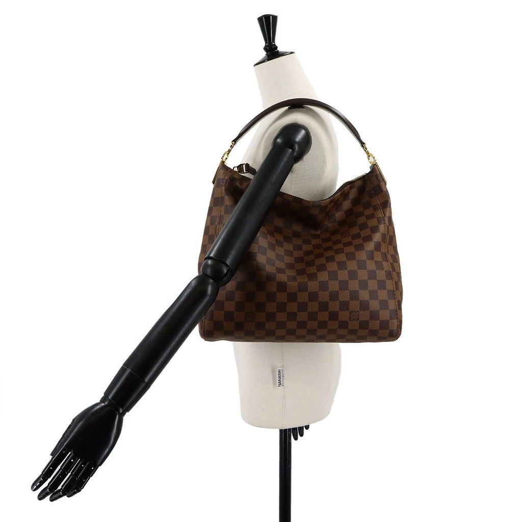 Louis Vuitton Damier Portobello PM Shoulder Bag Ebene — view 8