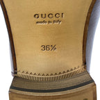 Gucci Loafers 36.5 Gold Horsebit Leather — view 6