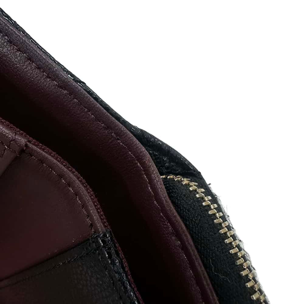 Chanel Trifold Wallet Classic Small Flap Zip Caviar Leather Black — view 9