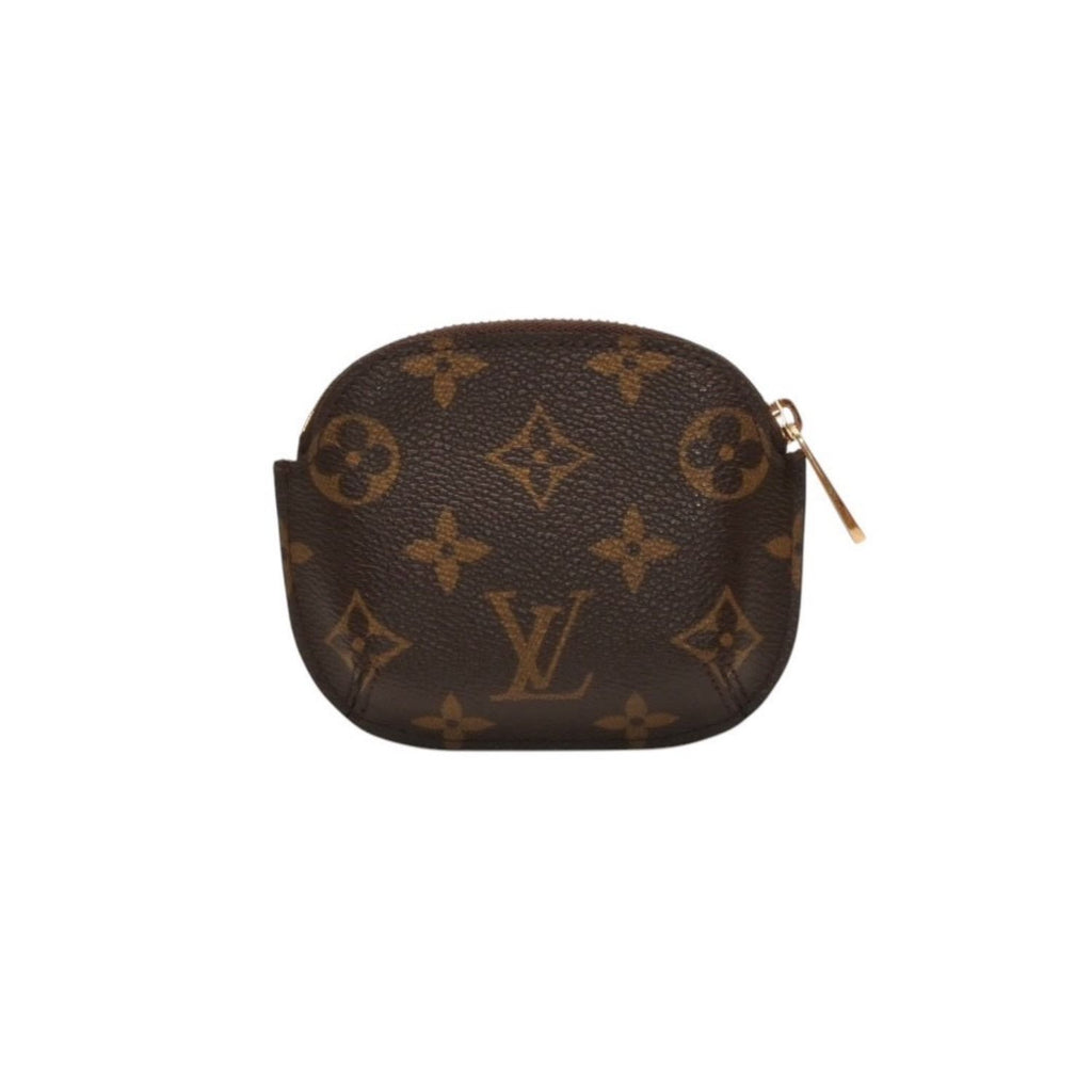 Louis Vuitton Porte Monnaie Ring Coin Purse Gold Brown — view 5