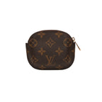 Louis Vuitton Porte Monnaie Ring Coin Purse Gold Brown — view 5