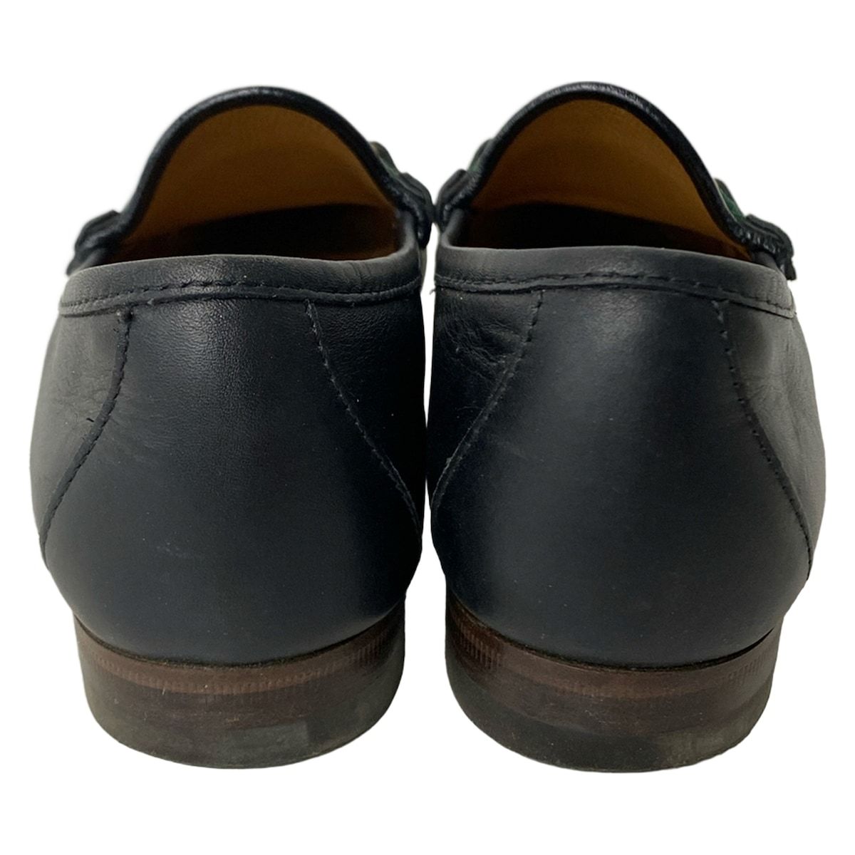 Gucci Loafers 34.5 Horsebit Sherry Black Green Red Leather — view 3