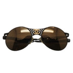Chanel Sunglasses Eyewear CC Logo Metal Rubber Matte Black Gold — view 2