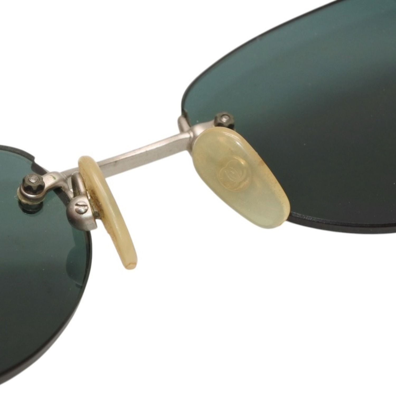 Chanel Rimless Sunglasses Eyewear CC Logo Silver — view 6