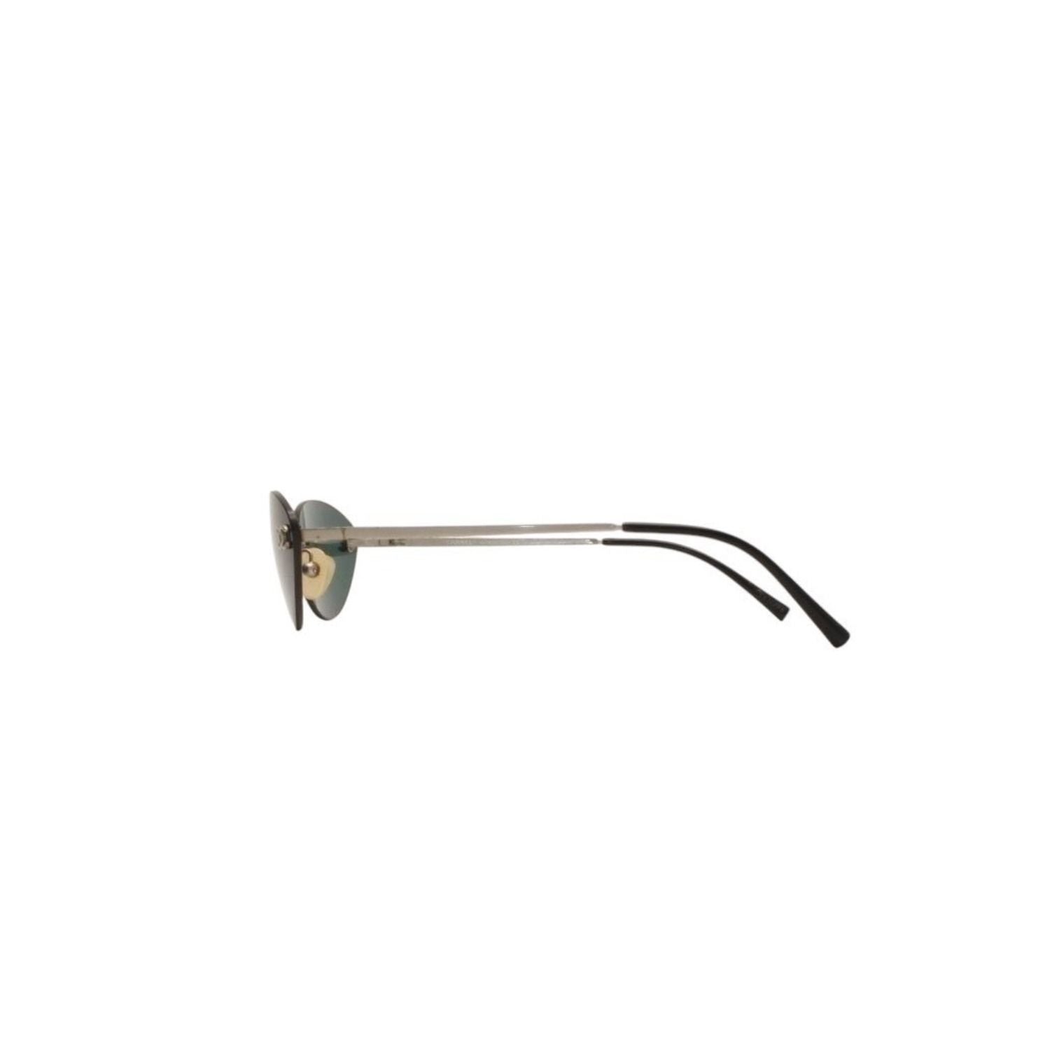 Chanel Rimless Sunglasses Eyewear CC Logo Silver — view 7