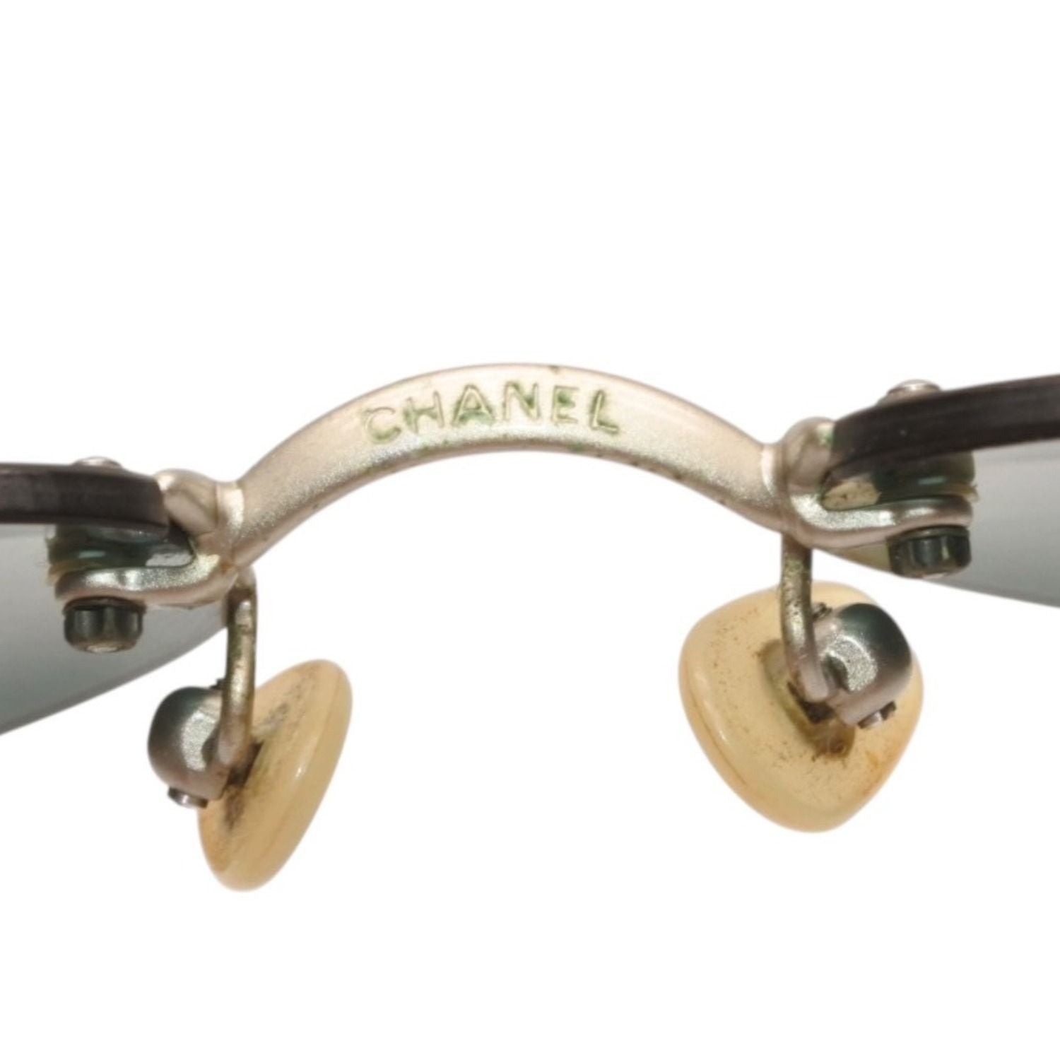 Chanel Rimless Sunglasses Eyewear CC Logo Silver — view 5