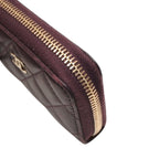 Chanel Classic Zip Coin Purse CC Logo Lambskin Purple — view 6