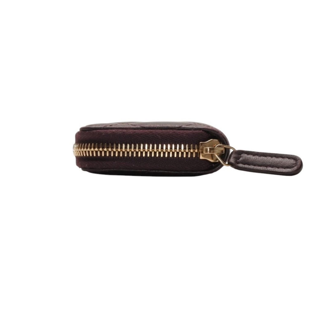 Chanel Classic Zip Coin Purse CC Logo Lambskin Purple — view 3