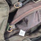 Prada Tessuto Nylon Handbag Olive — view 7