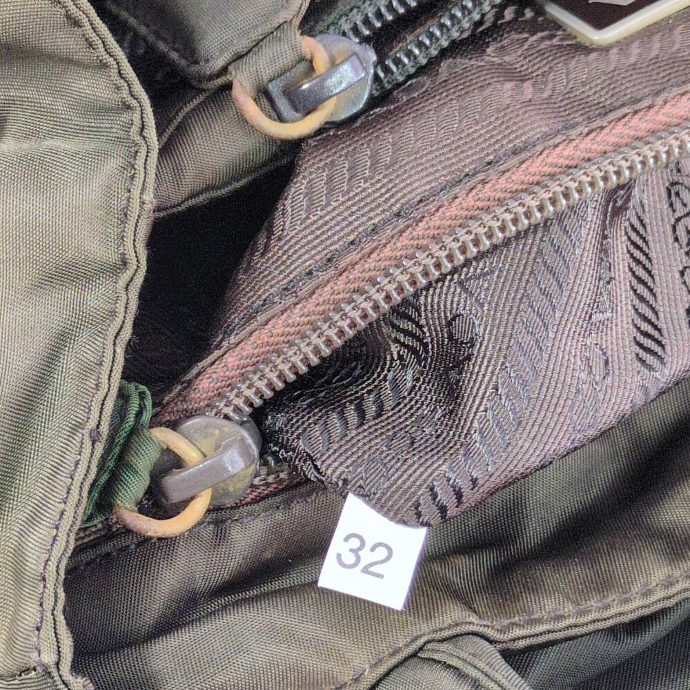 Prada Tessuto Nylon Handbag Olive — view 7
