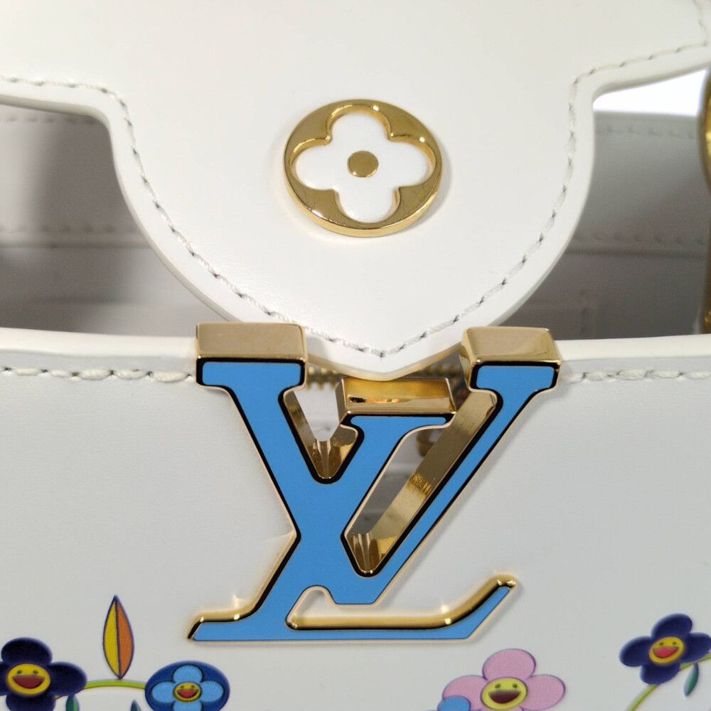 Louis Vuitton Takashi Murakami Capucines East West Mini Flower 2-Way Handbag — view 7