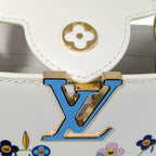 Louis Vuitton Takashi Murakami Capucines East West Mini Flower 2-Way Handbag — view 7