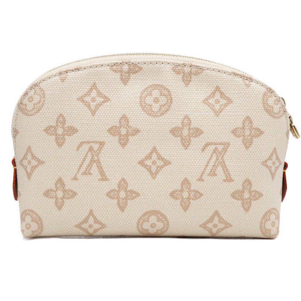 Louis Vuitton Pochette Cosmetic PM Pouch Mini Bag Beige — view 2