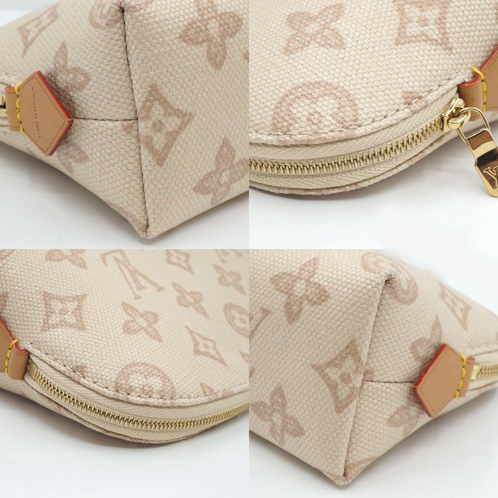 Louis Vuitton Pochette Cosmetic PM Pouch Mini Bag Beige — view 5