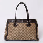 Gucci Handbag GG Canvas Sherry Line Leather Brown — view 2