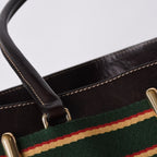 Gucci Handbag GG Canvas Sherry Line Leather Brown — view 8