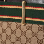 Gucci Handbag GG Canvas Sherry Line Leather Brown — view 6