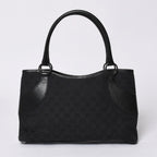 Gucci Handbag GG Canvas Leather Black Gold — view 2