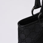Gucci Handbag GG Canvas Leather Black Gold — view 5