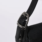 Gucci Horsebit Hobo Handbag GG Canvas Leather Black Silver — view 4
