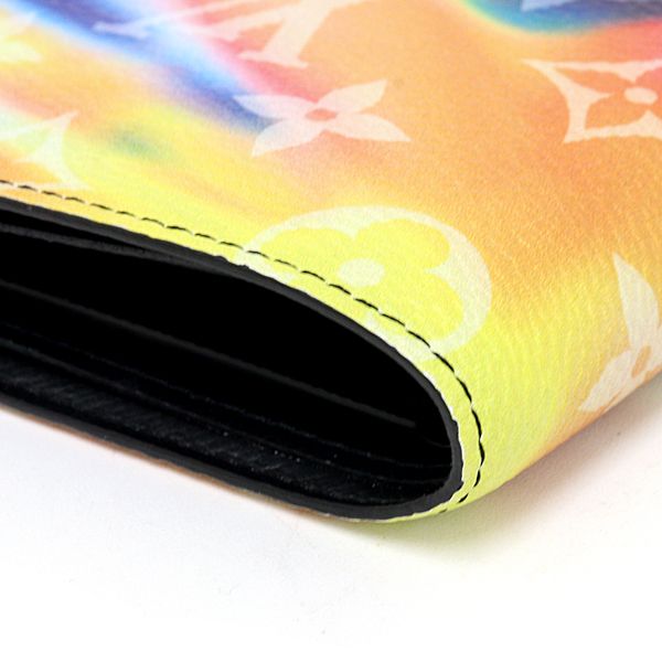 Louis Vuitton Portefeuille Multiple Bifold Wallet Monogram Sunset Multicolor — view 5