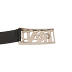 Prada Belt Metal Buckle 70/28 Leather Black Silver — view 7