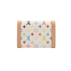 Louis Vuitton Porte Monnaie Plastic Coin Purse Monogram Multicolor White — view 3