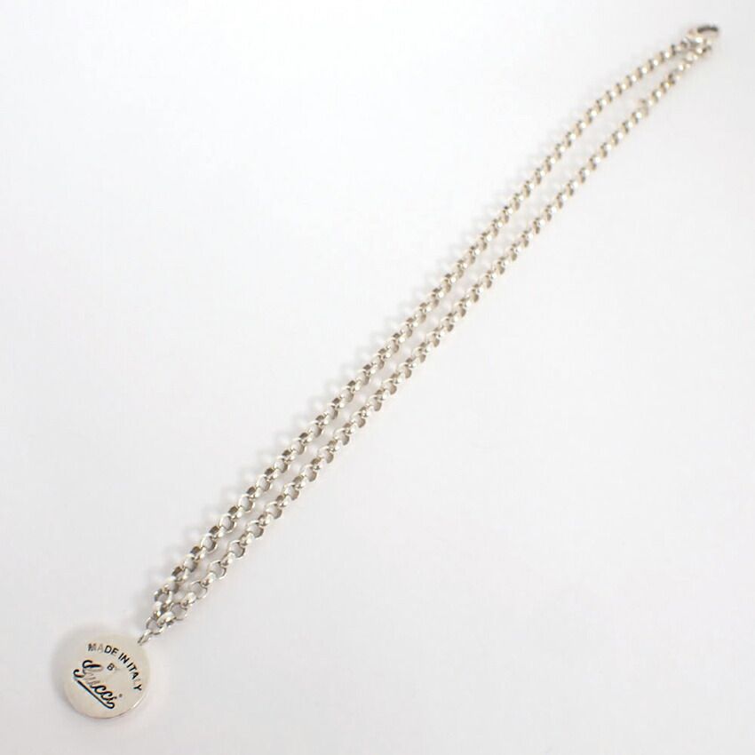 Gucci 925 Logo Circle Pendant Necklace — view 4