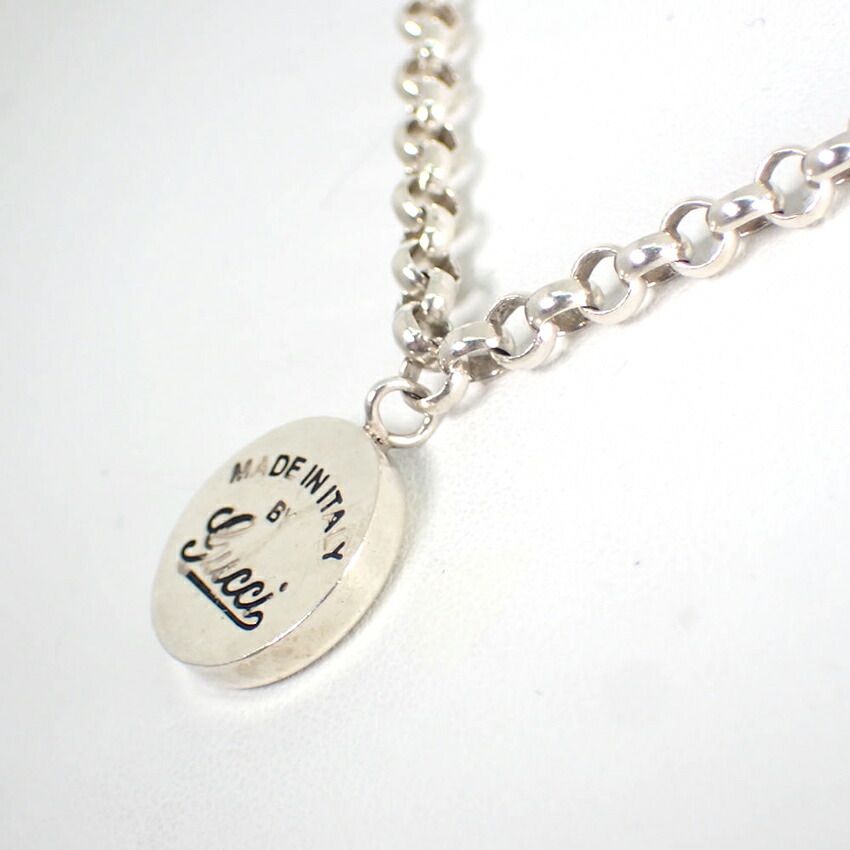 Gucci 925 Logo Circle Pendant Necklace — view 3