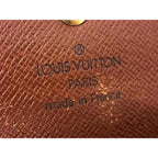 Louis Vuitton Wallet Pochette Porte-Monnaie Cles Brown Monogram Bifold Gold — view 6