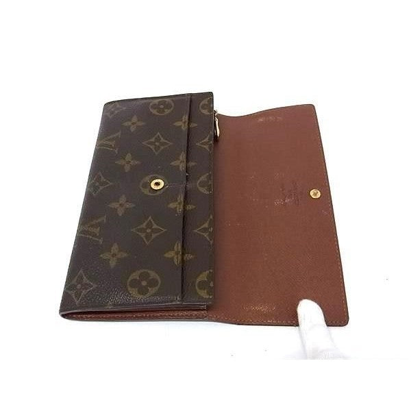 Louis Vuitton Wallet Pochette Porte-Monnaie Cles Brown Monogram Bifold Gold — view 3