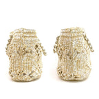 Chanel Small Shopping Tote Beige CC Logo Random Cereal Raffia — view 4