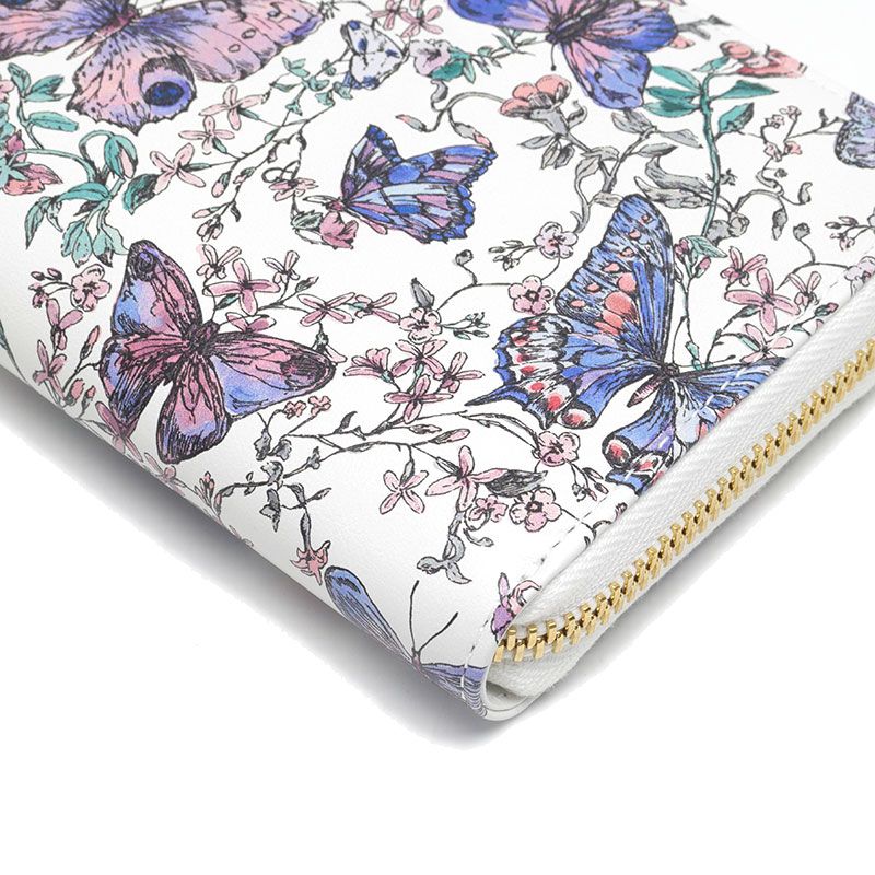 Dior Voyageur Zip Around Wallet Butterfly Papillon Handbag — view 3
