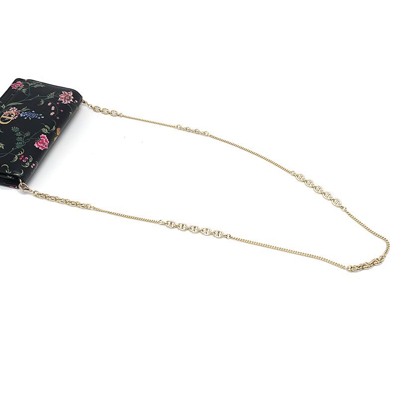 Dior Caro Wallet on Chain Floral Pattern Flower — view 5