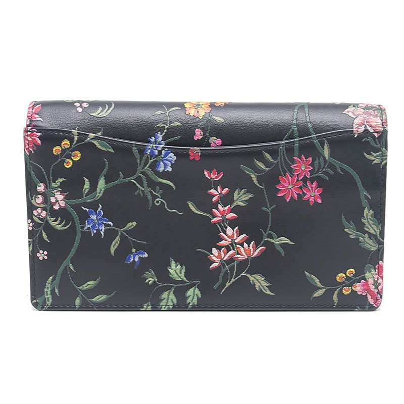Dior Caro Wallet on Chain Floral Pattern Flower — view 2