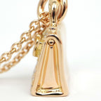 Hermes Kelly Amulet Necklace Diamond Pink Gold Pendant 18k — view 4