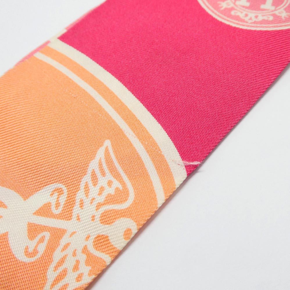 Hermes Twilly Ex Libris Confetti Ex les Confettis Pink Scarf — view 6