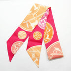 Hermes Twilly Ex Libris Confetti Ex les Confettis Pink Scarf — view 3