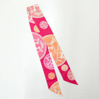 Hermes Twilly Ex Libris Confetti Ex les Confettis Pink Scarf — view 2