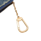 Louis Vuitton Monogram Denim Pochette Cles Coin Purse Blue — view 7