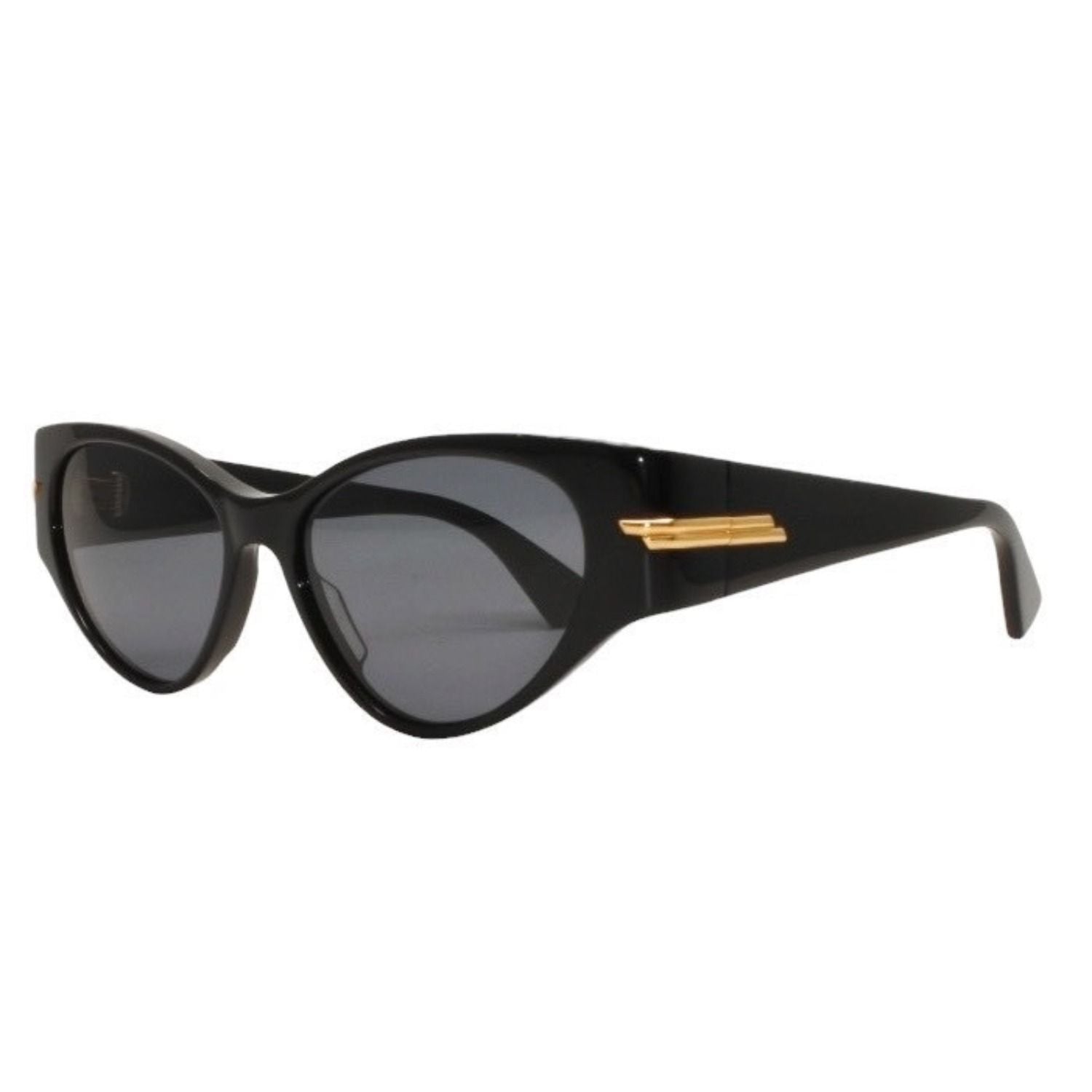 Bottega Veneta Sunglasses Eyewear 001 55 Side Logo Black — view 3