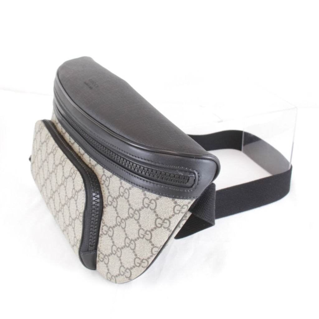 Gucci Belt Bag GG Supreme Canvas Gray — view 3