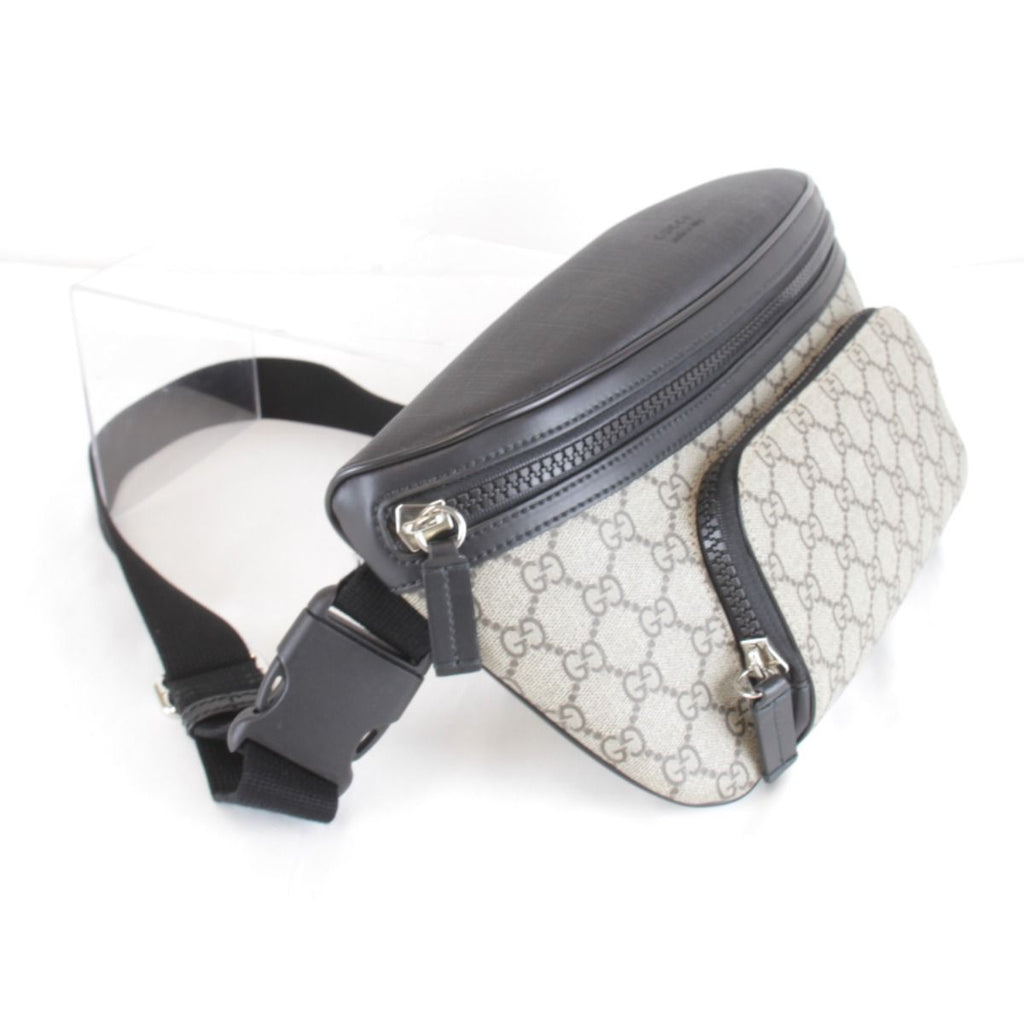 Gucci Belt Bag GG Supreme Canvas Gray — view 4
